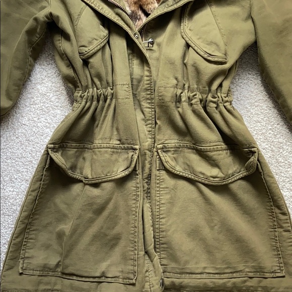 ZARA Faux Fur Lined Jacket - Picture 3 of 13